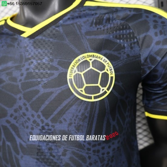 Nuevo Especial Jugadores Camiseta Colombia 2026 Negro Amarillo Baratas