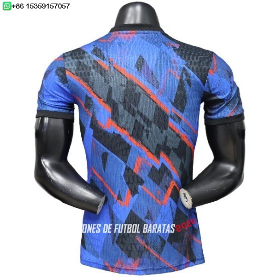 Nuevo Especial Jugadores Camiseta Croacia 2026 Azul Negro Baratas