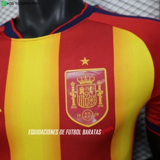 Nuevo Especial Jugadores Camiseta España 2026 Naranja Rojo Baratas