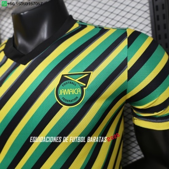 Nuevo Especial Jugadores Camiseta Jamaica 2026 Amarillo Verde Baratas