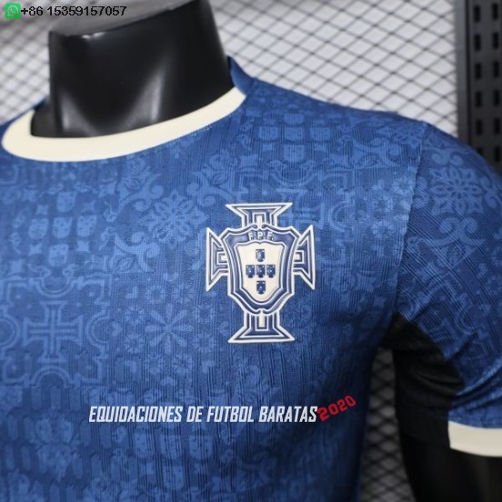 Nuevo Especial Jugadores Camiseta Portugal 2026 Azul Blanco Baratas