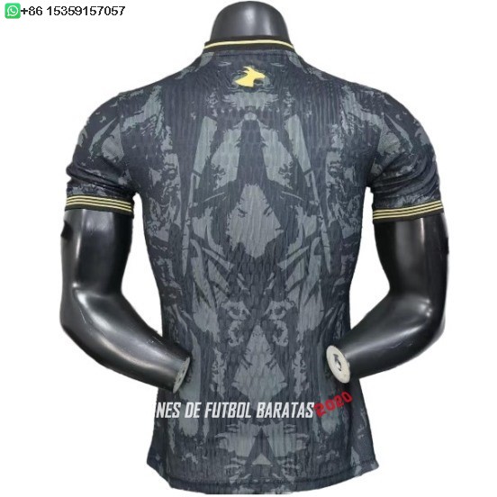 Nuevo Especial Jugadores Camiseta Portugal 2026 Negro Amarillo Baratas