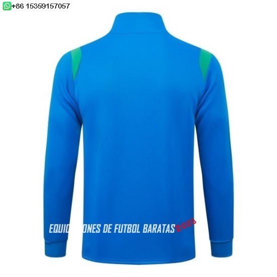 Nuevo Ropa Deportiva Con Cremallera Larga Brasil 2026 Azul Verde Baratas