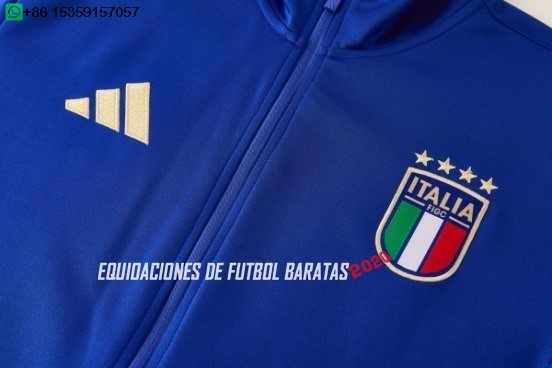 Nuevo Ropa Deportiva Con Cremallera Larga Italia 2026 Azul Amarillo Baratas