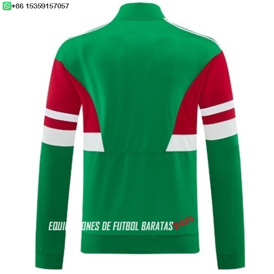 Nuevo Ropa Deportiva Con Cremallera Larga México 2026 Verde Rojo Baratas