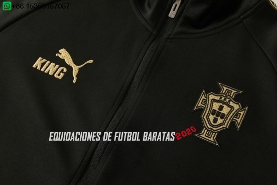 Nuevo Ropa Deportiva Con Cremallera Larga Portugal 2026 Negro Amarillo Baratas