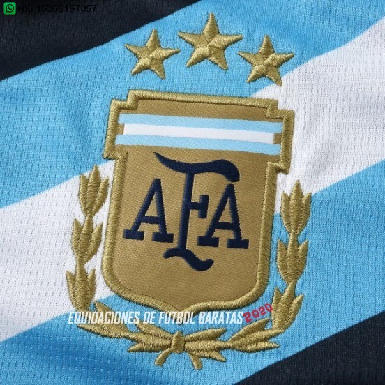 Nuevo Tailandia Especial Camiseta Argentina 2026 Negro Azul Blanco Baratas