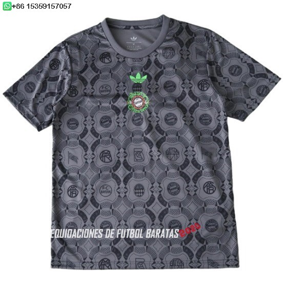 Nuevo Tailandia Especial Camiseta Bayern Múnich 25/26 Gris Marino Baratas
