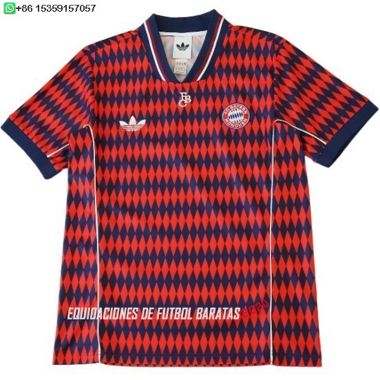 Nuevo Tailandia Especial Camiseta Bayern Múnich 25/26 Rojo Azul Baratas
