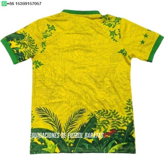 Nuevo Tailandia Especial Camiseta Brasil 2026 Amarillo II Verde Baratas