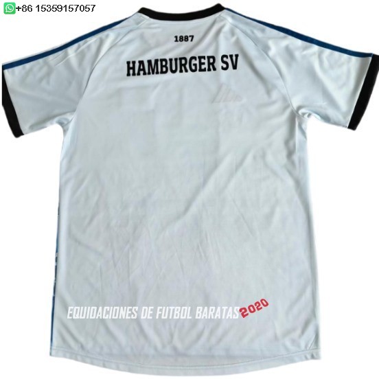 Nuevo Tailandia Especial Camiseta Hamburgo S.V. 26/27 Blanco Azul Baratas
