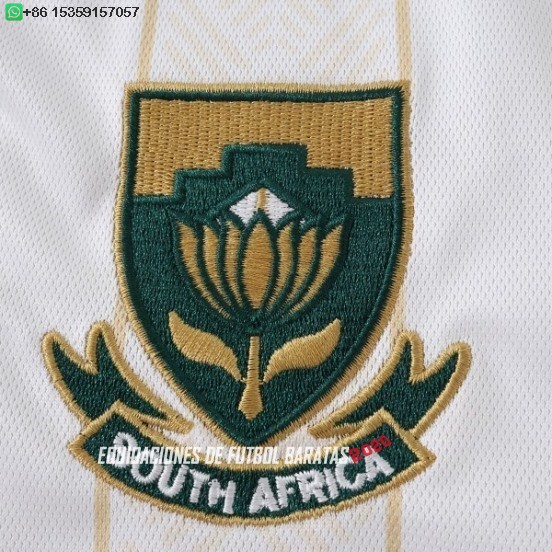 Nuevo Tailandia Especial Camiseta Sudafrica 2026 Blanco Amarillo Baratas
