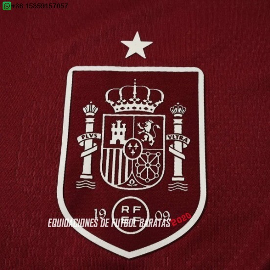 Nuevo Tailandia Portero Manga Larga España 2026 Rojo Baratas